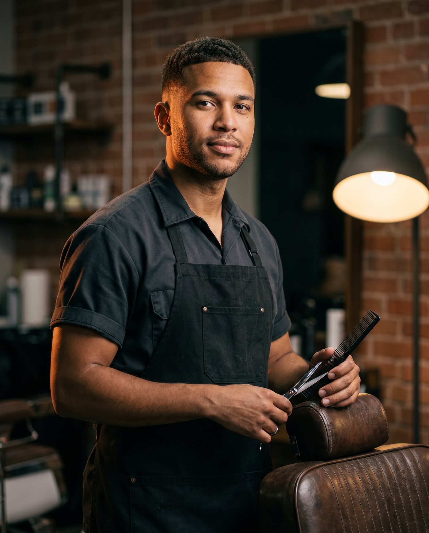 Placeholder portrait for Chair Two's barber profile
