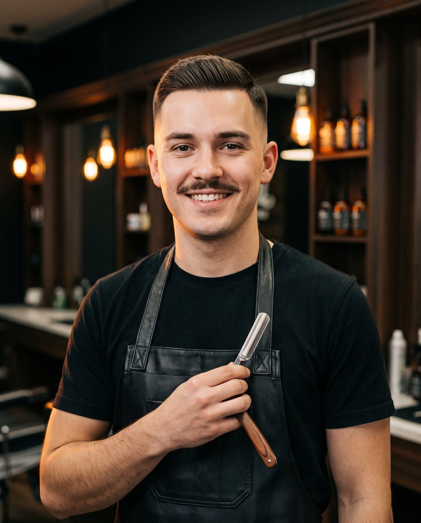 Placeholder portrait for Chair Four's barber profile